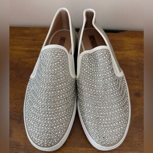 White Bedazzled Sneaker